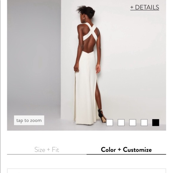 fame and partners blue formal gown / dress - Picture 4 of 8